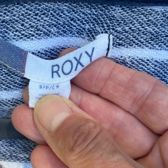 Blue and white sweat jacket by Roxy size small - Picture 2 of 6